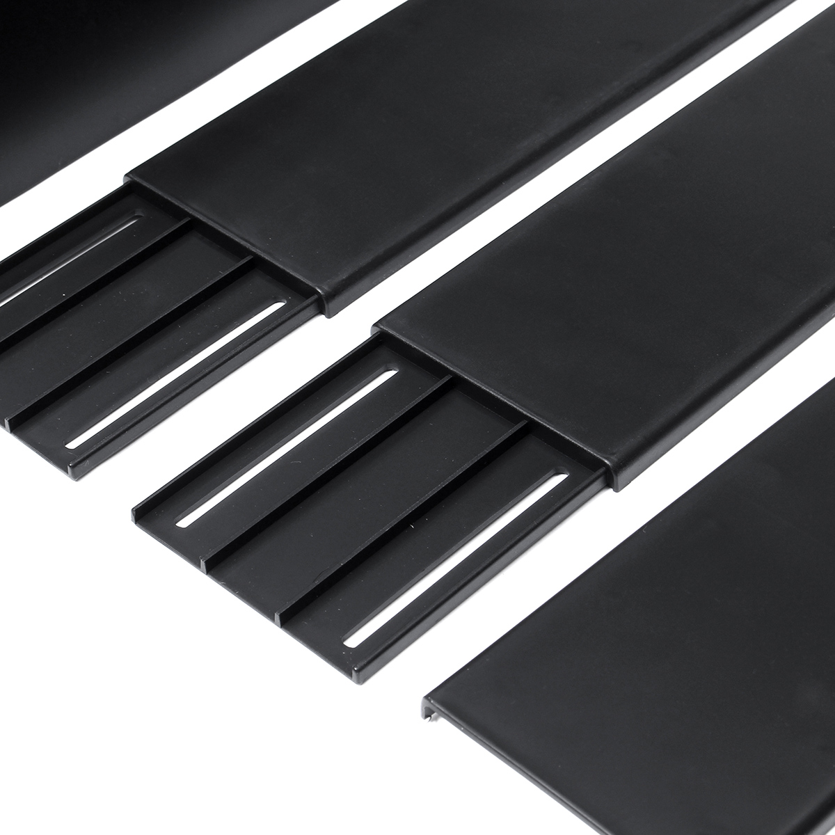 Car-Side-Skirt-Extension-Blades-Matte-Black-Universal-For-BMW-AUDI-VW-FORD-22M-1535375