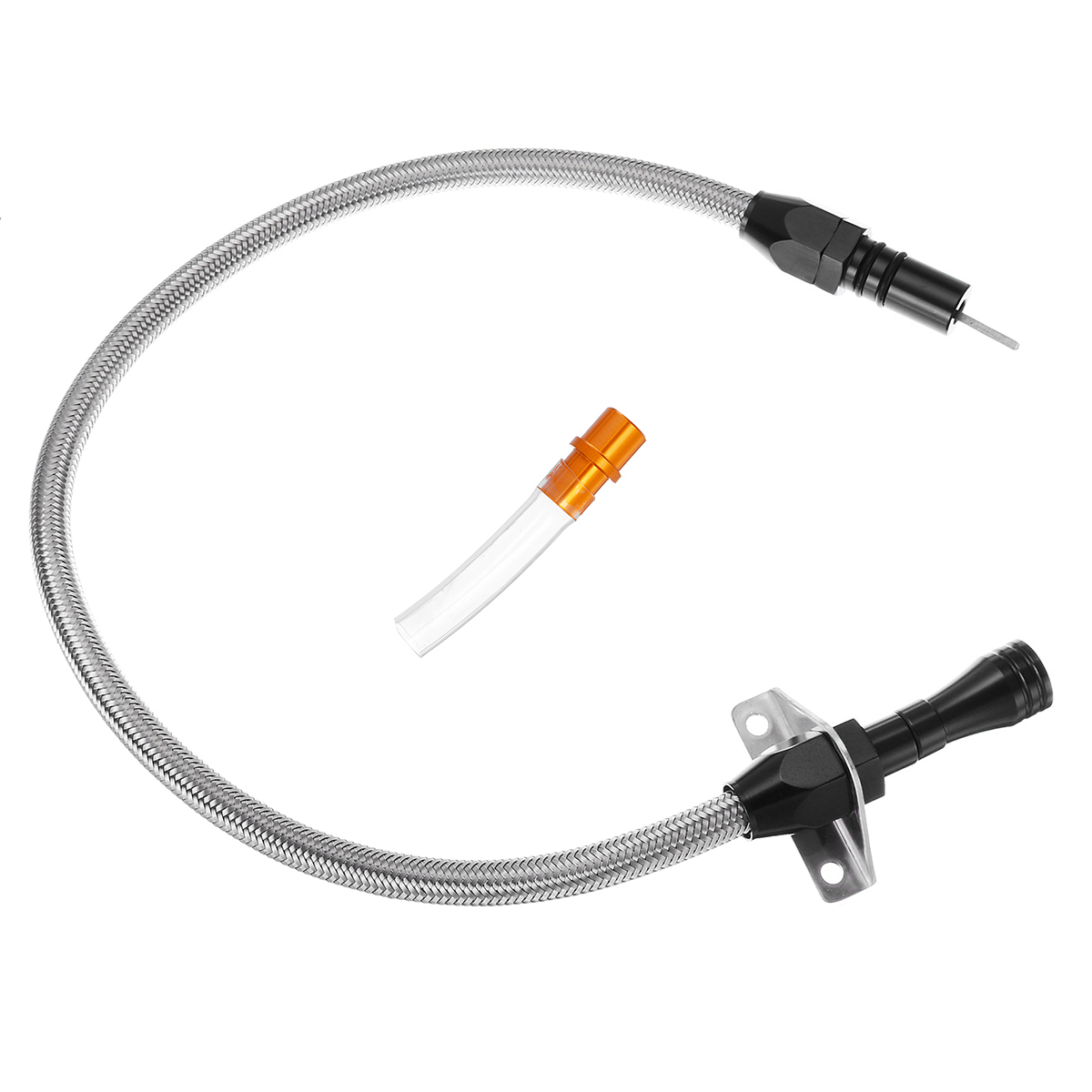 Car-TH400-Flexible-Stainless-Transmission-Dipstick-For-GM-Chevy-TH-350-TH350-TH-400-TH400-Turbo-SBC--1615569