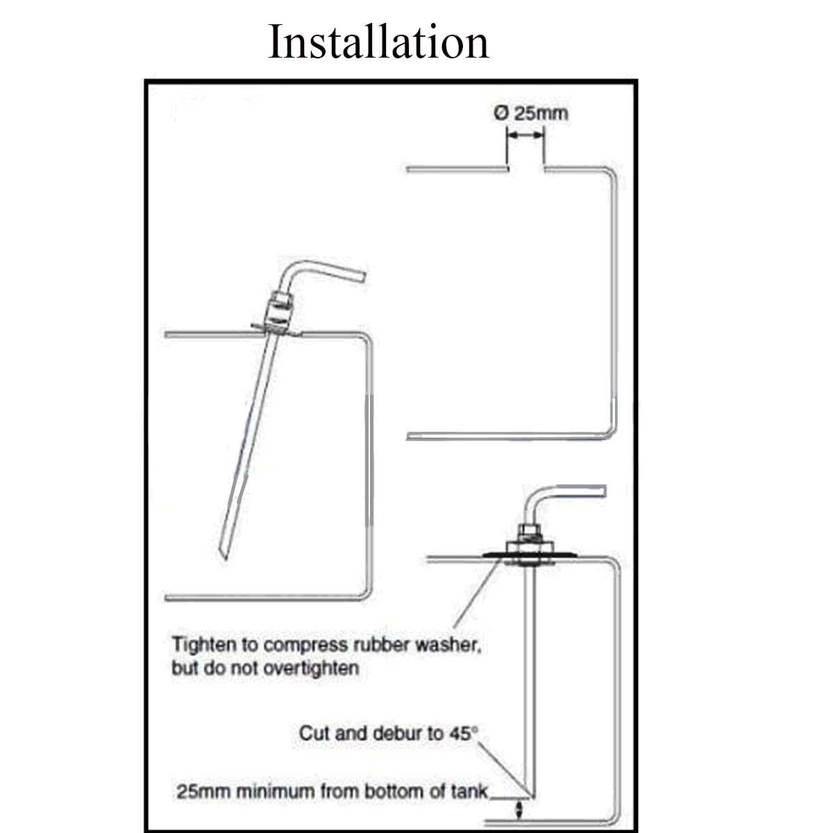 Car-Water-Fuel-Tank-Stand-Pipe-Pick-Up-Diesel-Eberspacher-Webasto-600MM-5MM-OD-X-3MM-ID-1391395