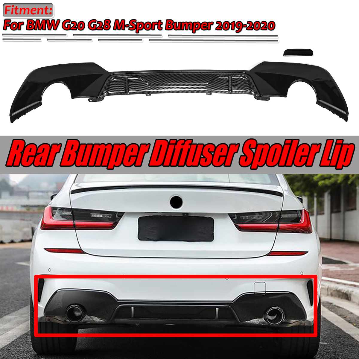 Carbon-Fiber-Look-Car-Rear-Bumper-Diffuser-For-BMW-G20-G28-M-Sport-Bumper-2019-2020-1605091
