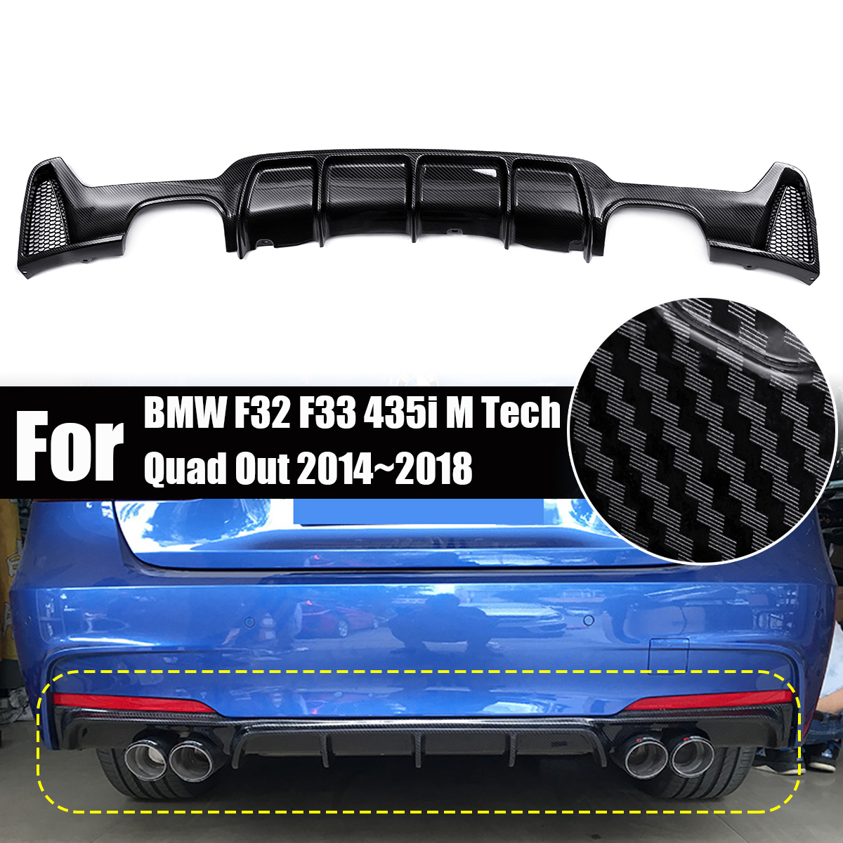 Carbon-Fiber-Style-Rear-Bumper-Diffuser-For-BMW-F32-F33-435i-M-Tech-Quad-Out-1548551