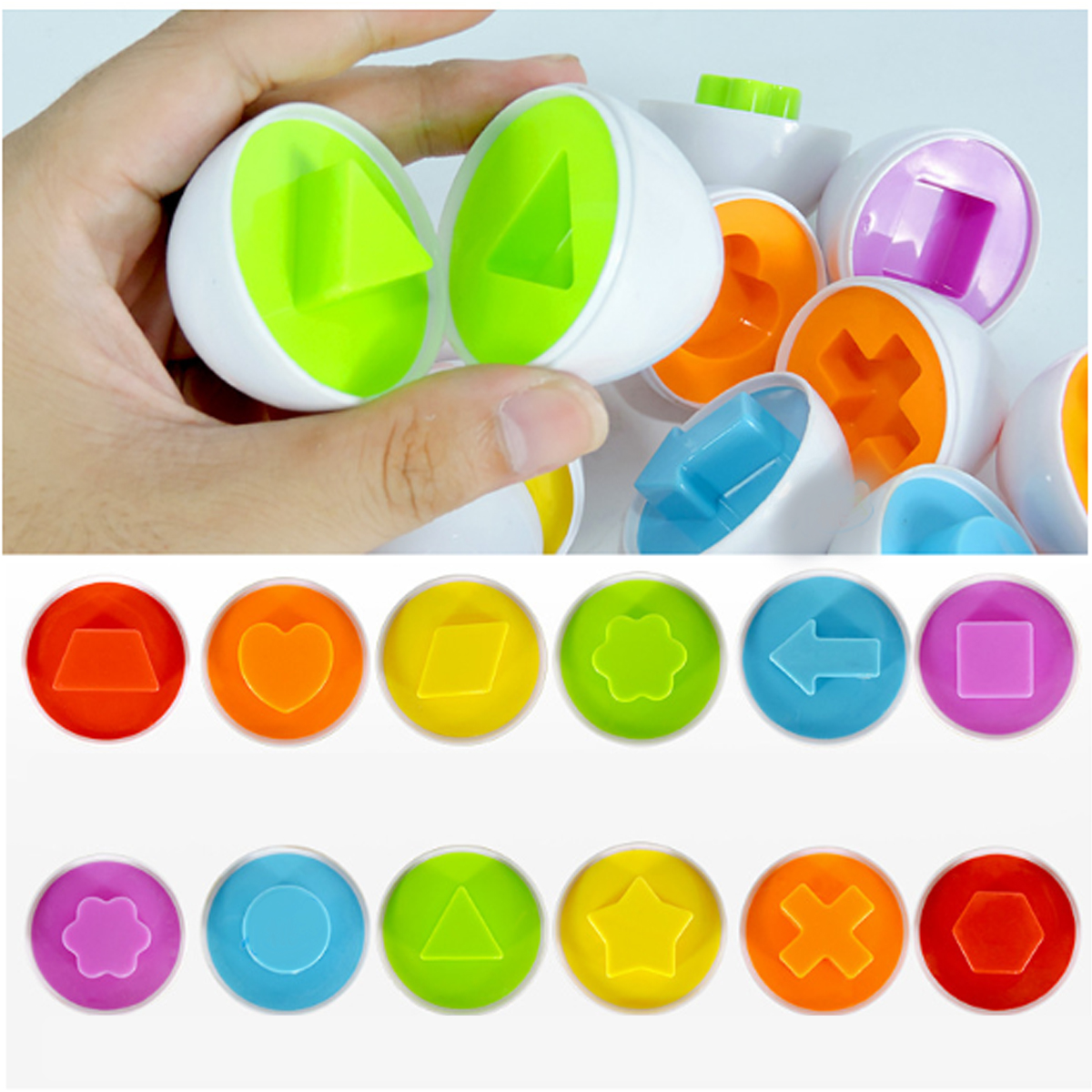 Colour-Shape-Matching-Toys-Eggs-Set-Preschool-Childrens-Toddler-Baby-Puzzle-Game-1635910