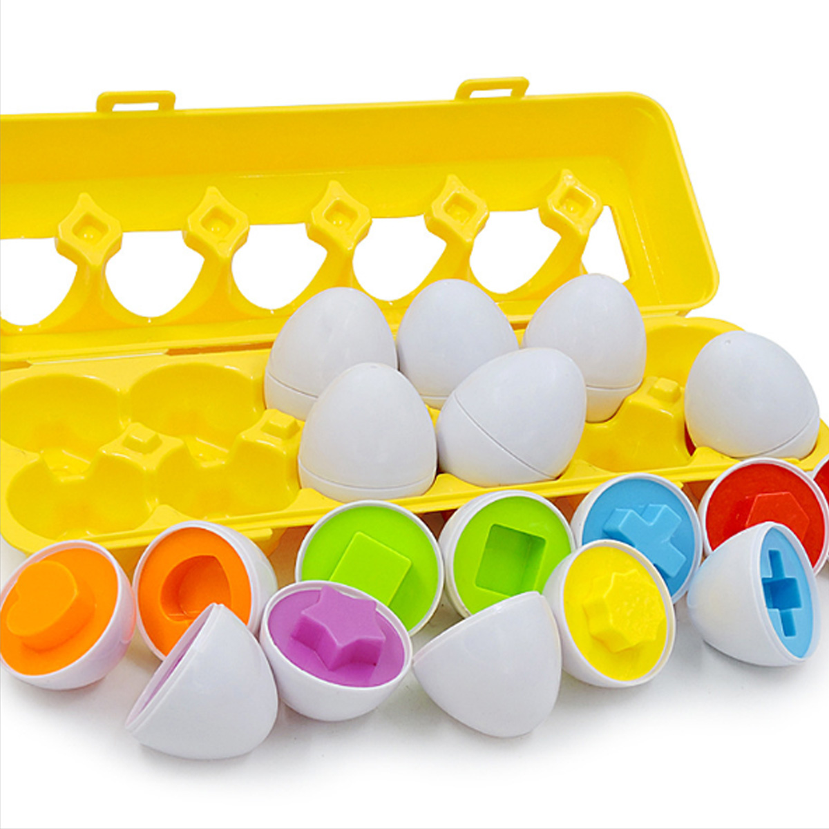 Colour-Shape-Matching-Toys-Eggs-Set-Preschool-Childrens-Toddler-Baby-Puzzle-Game-1635910