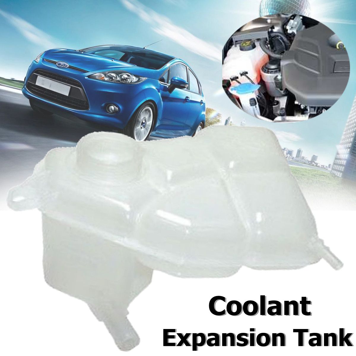 Coolant-Header-Expansion-Tank-Petrol-Engine-For-FORD-FIESTA-Mk5-MK6-2001-2008-1252070