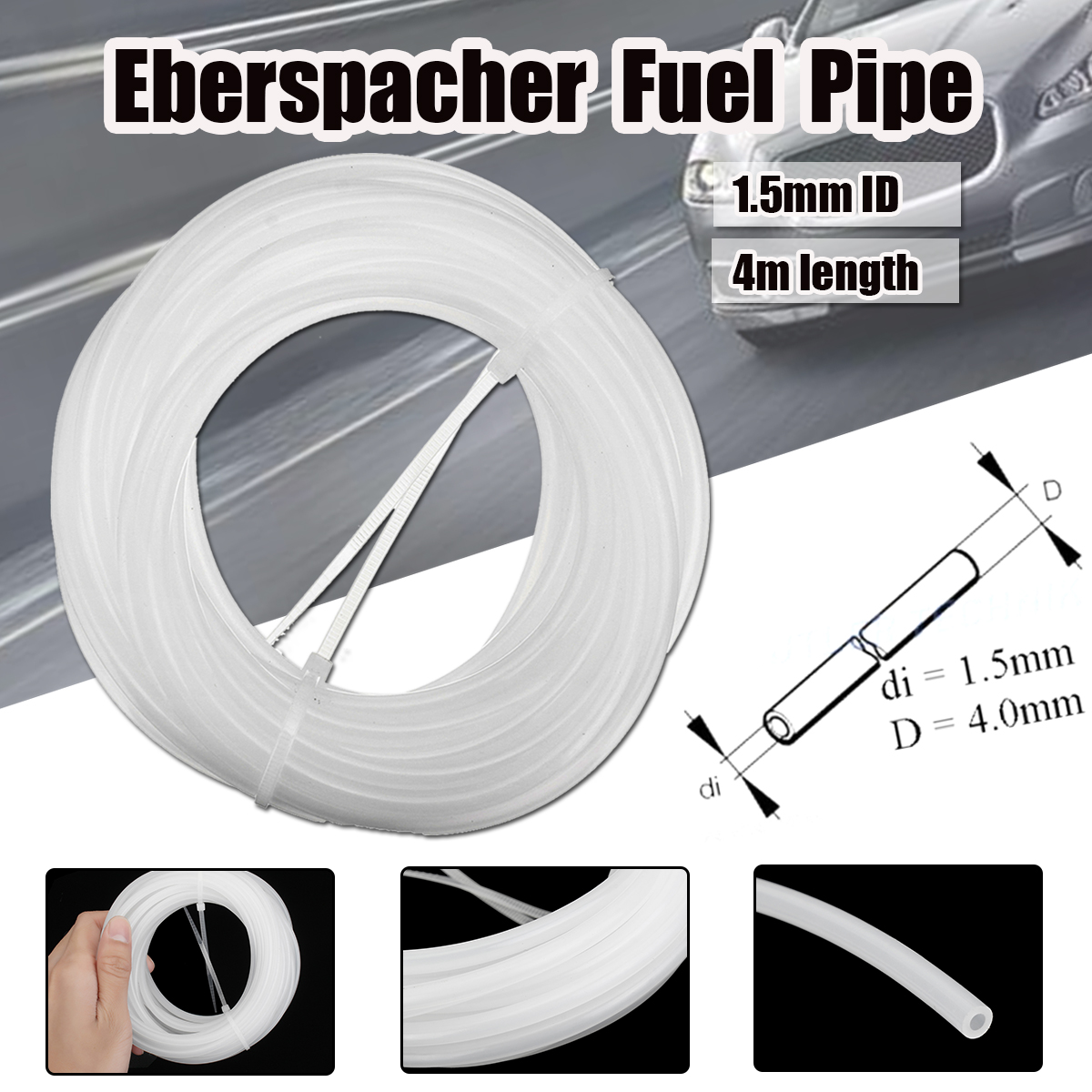 Eberspacher-Fuel-Length-4m-15mm-ID-White-Air-Water-Heater-Pipe-1405000