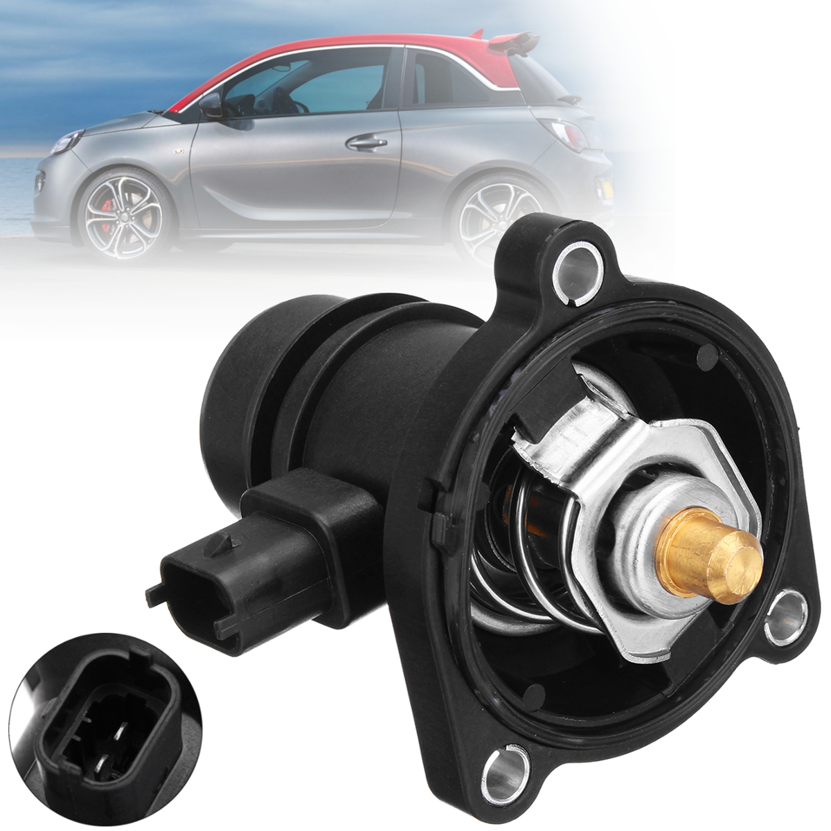 Engine-Coolant-Thermostat-With-Seal-For-Vauxhall-Corsavan-Astra-1296250