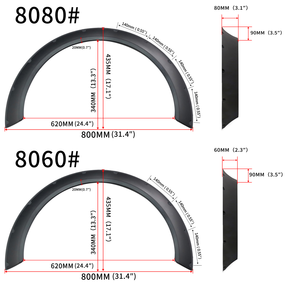Fender-Flares-60mm80mm-Wide-Body-Kit-Wheel-Arches-Durable-For-BMW-E36-E46-G30-1533933