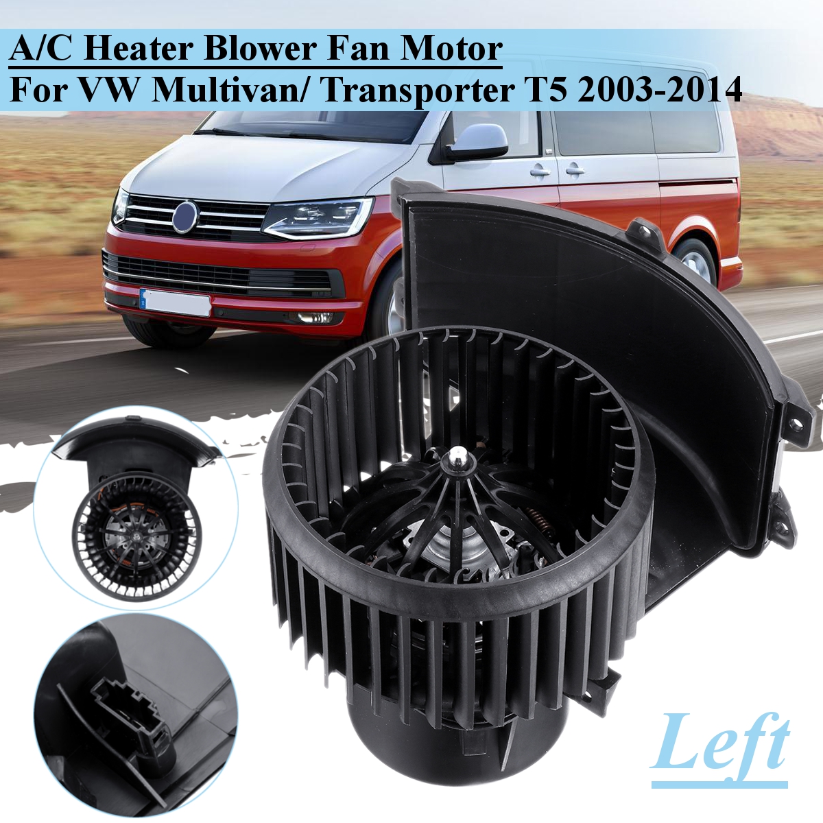 For-VW-Transporter-T5-Multivan-Blower-Resistance-Motor-Assembly-Heater-Fan-1518316