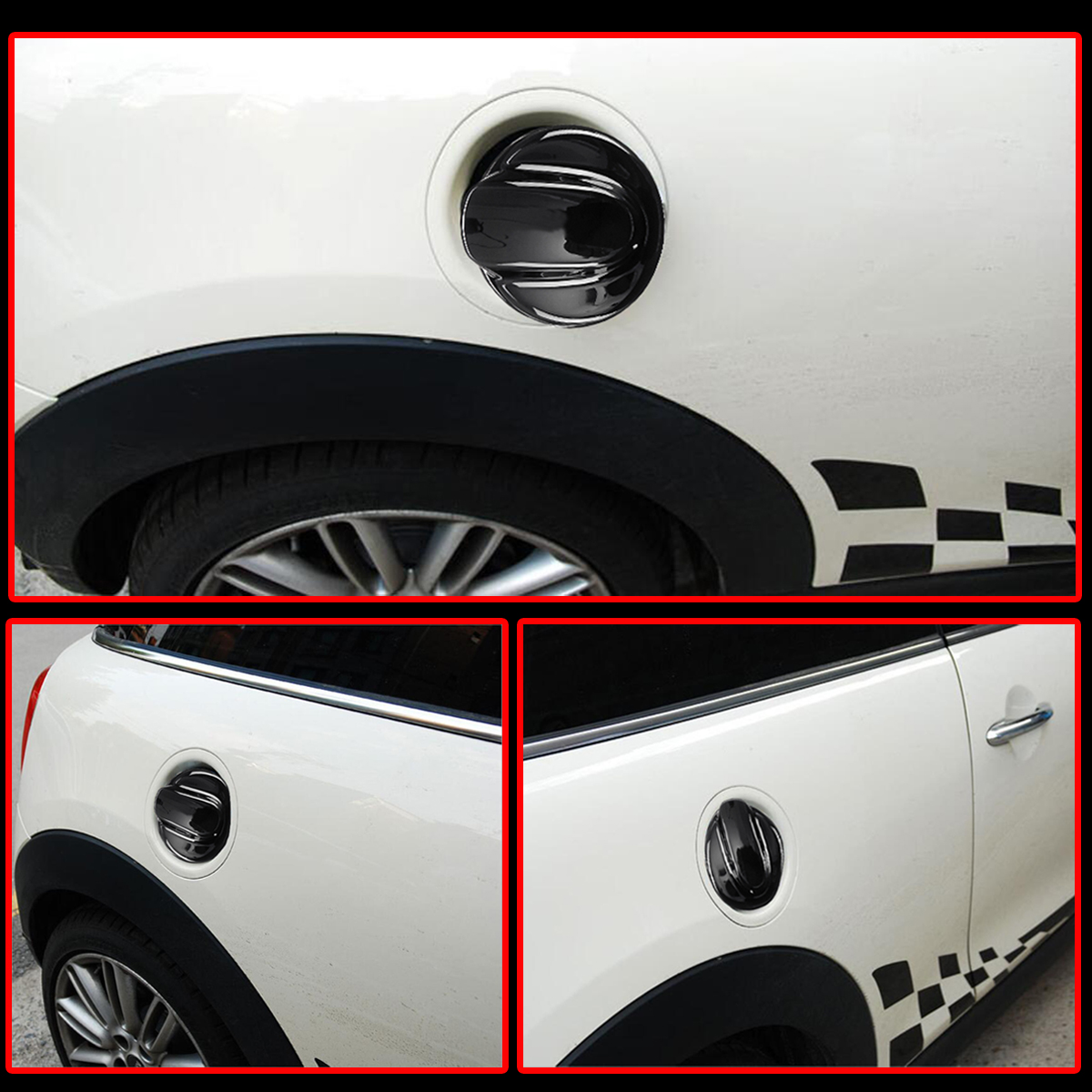 Fuel-Cap-Cover-Gloss-Black-for-BMW-Mini-Gen-2-R56-Cooper-S-JCW-2006-2013-1529592
