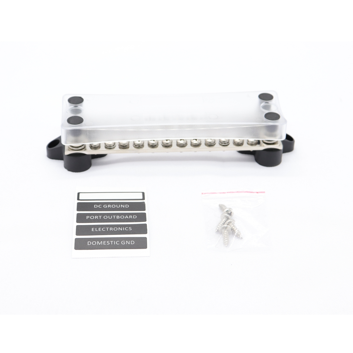 Marine-Caravan-Buss-Bar-Electrical-Terminal-Block-Junction-Box-24-Way-100Amp-12V-24V-1314777