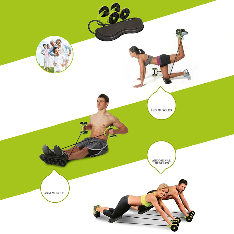 Multifunctional-Abdominal-Wheel-Double-Wheel-Puller-Muscle-Roller-Pull-RopeAutomatic-Rebound-Sports--1656662