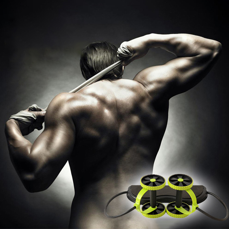 Multifunctional-Abdominal-Wheel-Double-Wheel-Puller-Muscle-Roller-Pull-RopeAutomatic-Rebound-Sports--1656662