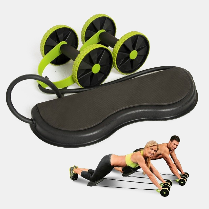 Multifunctional-Abdominal-Wheel-Double-Wheel-Puller-Muscle-Roller-Pull-RopeAutomatic-Rebound-Sports--1656662