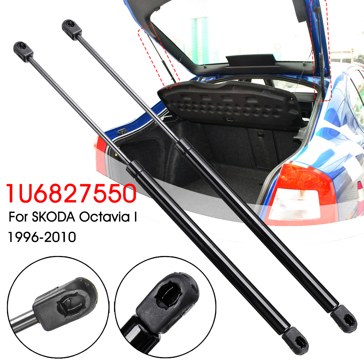 Pair-Tailgate-Boot-Gas-Struts-Bar-For-Skoda-Octavia-I-1996-2010-1U2-Hatchback-1U6827550-1742198