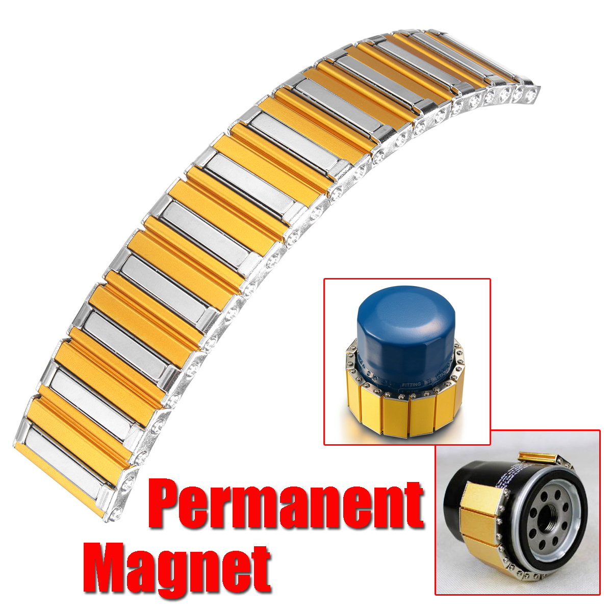 Permanent-Magnet-Fuel-Economizer-F--Car-Engine-Oil-Saver-Filter-w-Iron-Body-1313777