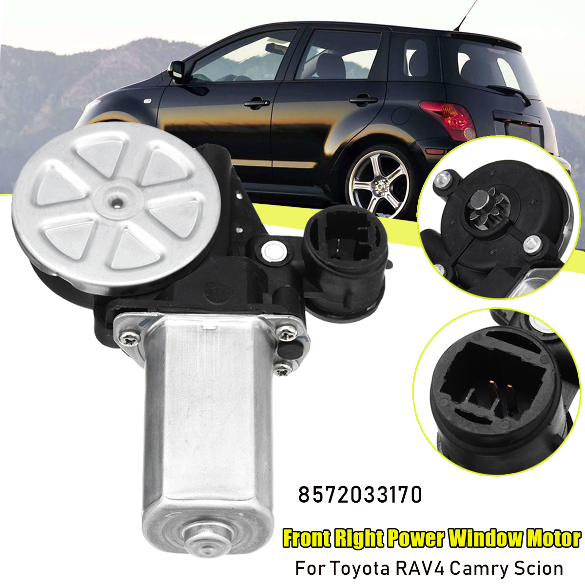 Power-Window-Motor-Front-Passenger-Right-RH-Closer-for-Toyota-Highlander-Rav4-Scion-1377730