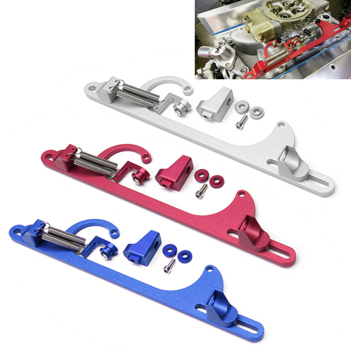 RED-Sliver-Blue-Car-Billet-Aluminum-Throttle-Cable-Bracket-for-Ryanstar-Series-1369000