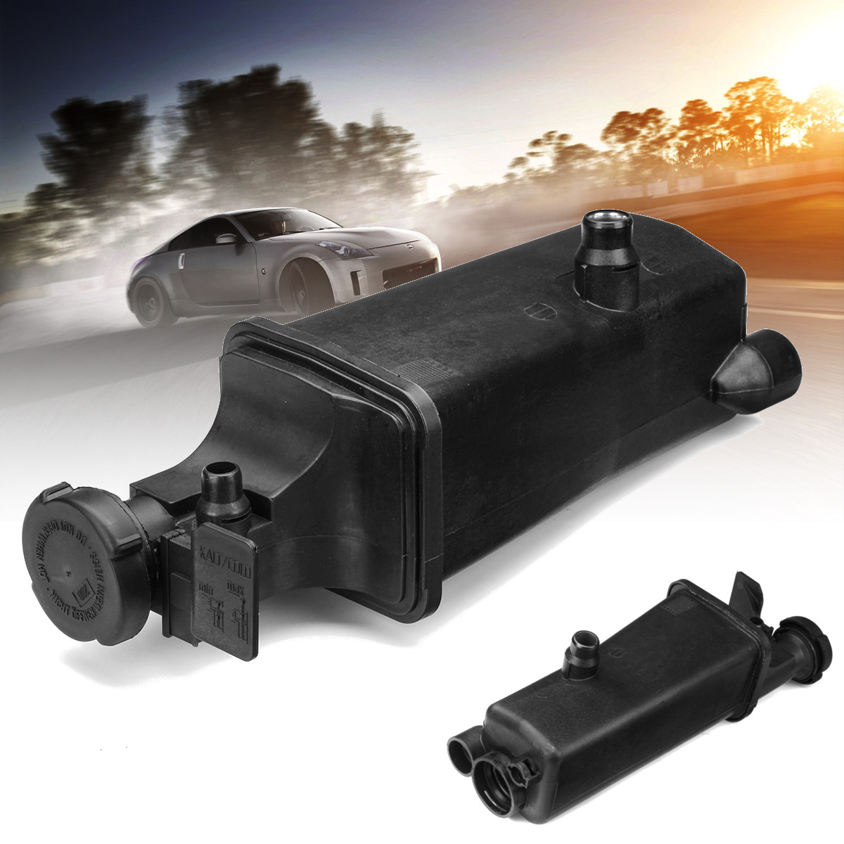 Radiator-Coolant-Tank-Overflow-Expansion-Tank-with-Cap-For-BMW-E46-E53-E83-E85-1400568