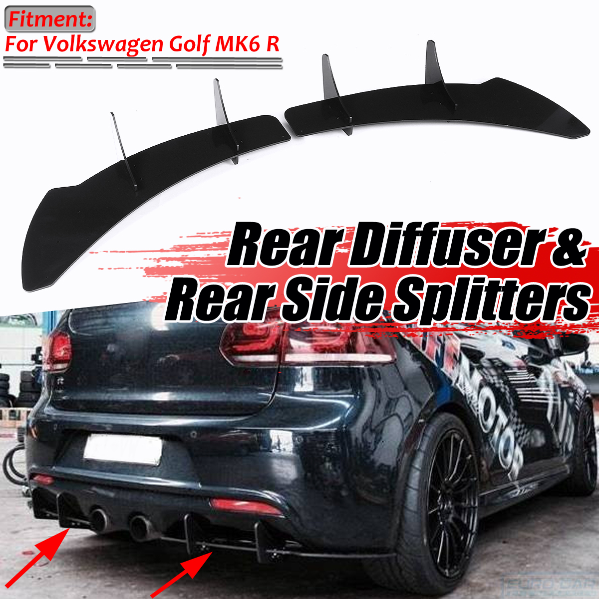 Rear-Bumper-Diffuser-Lip-Spoiler-Body-kit-For-Volkswagen-Golf-6-VI-MK6-R-12-14-1612207