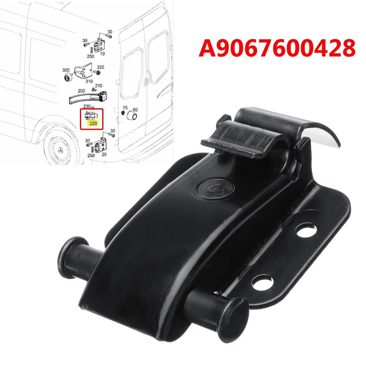Rear-Door-Check-Strap-Bracket-Locator-For-Mercedes-Benz-Sprinter-VW-Crafter-1235825