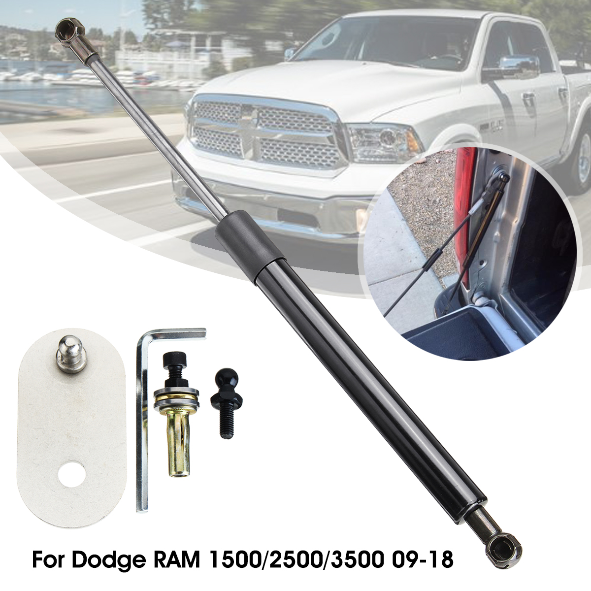 Rear-Tail-Assist-Shock-Strut-Bar-For-Dodge-RAM-1500-2500-3500-Pickup-2009-2018-1428013