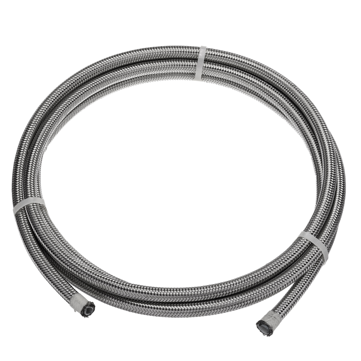 Silver-Stainless-Braided-Pipe-Teflon-Gas-Oil-Fuel-Coolant-Hose-6-AN-8mm-1216035