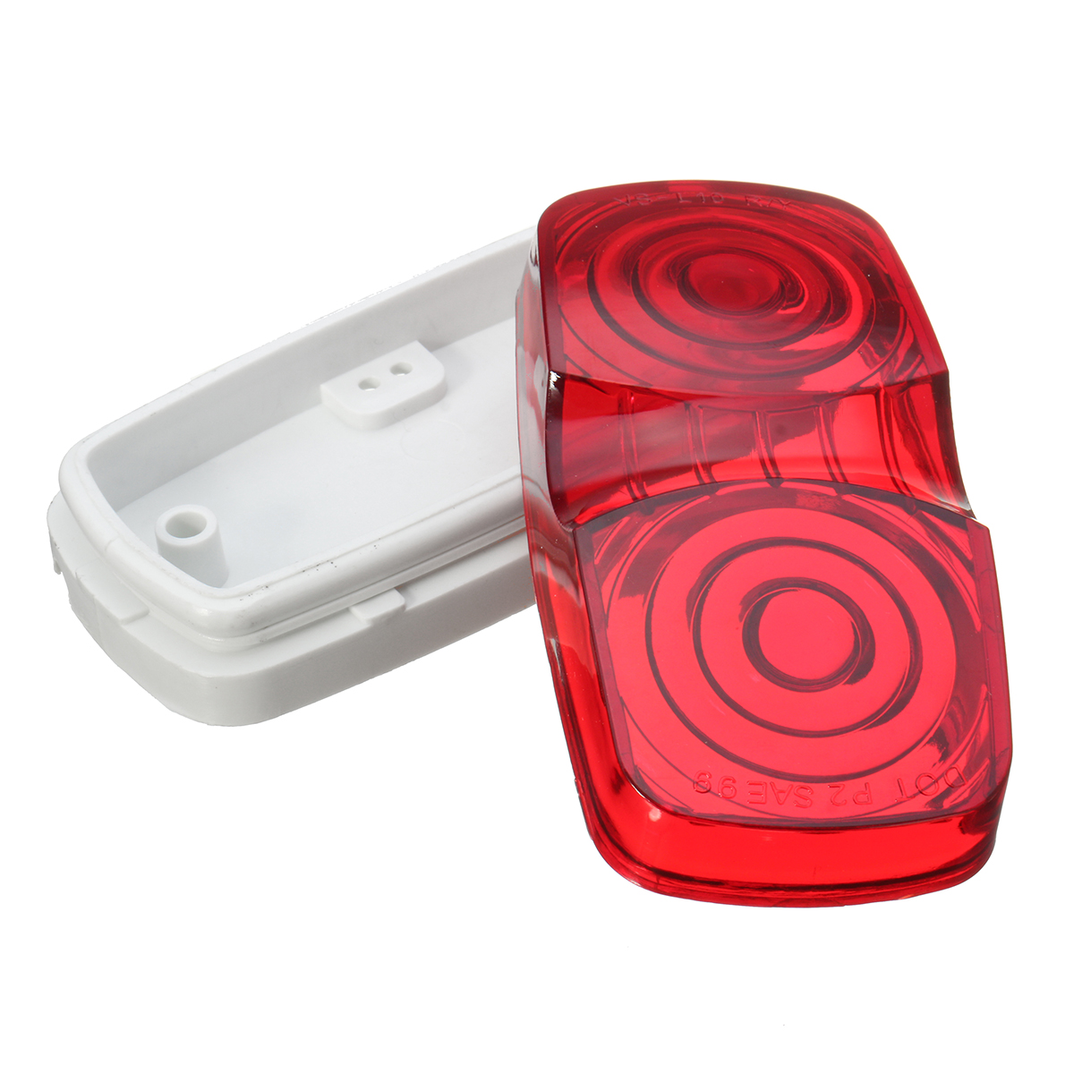 Trailer-Truck-Side-Marker-Clearance-Light-Double-Bullseye-Red-Lens-10-Diode-1592688
