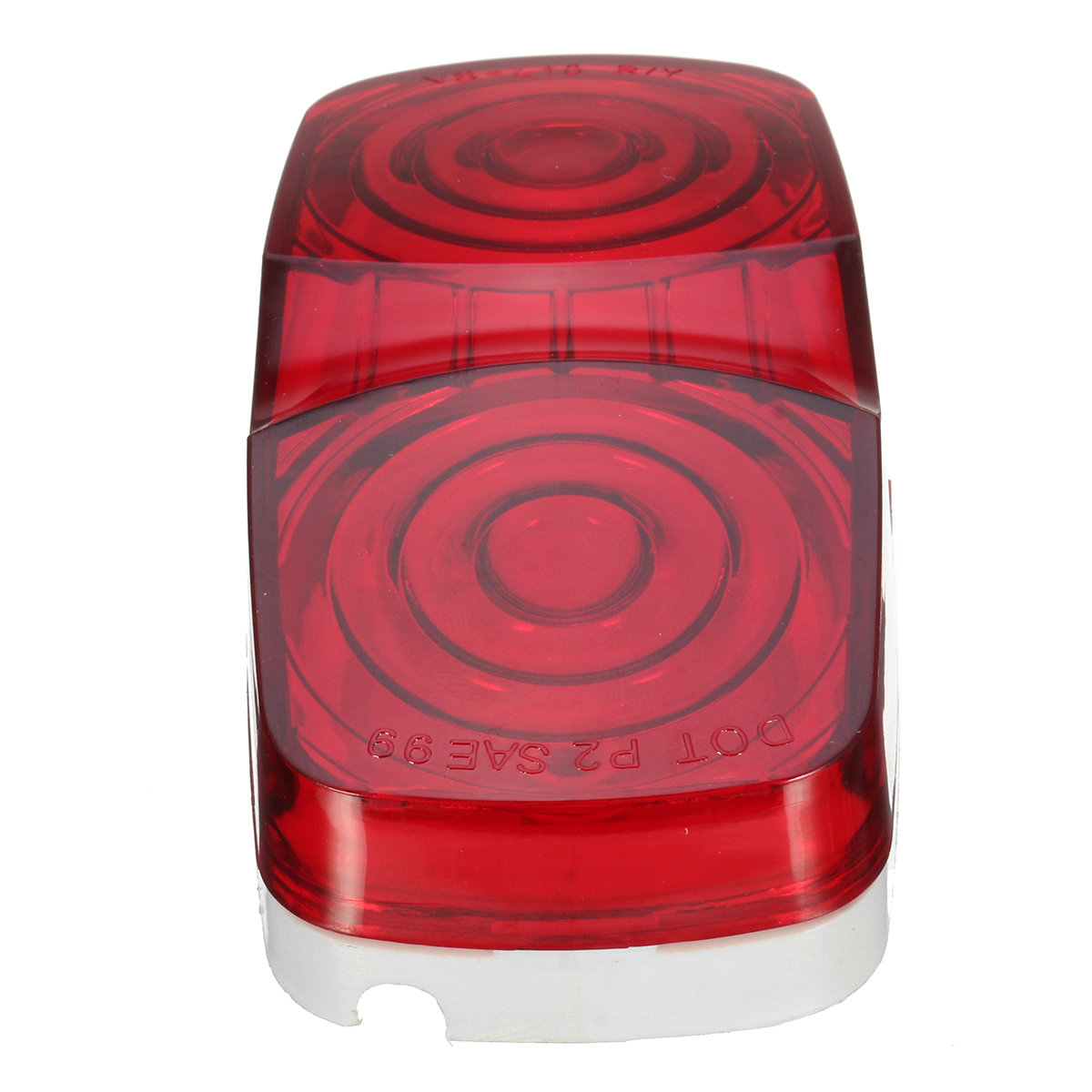 Trailer-Truck-Side-Marker-Clearance-Light-Double-Bullseye-Red-Lens-10-Diode-1592688