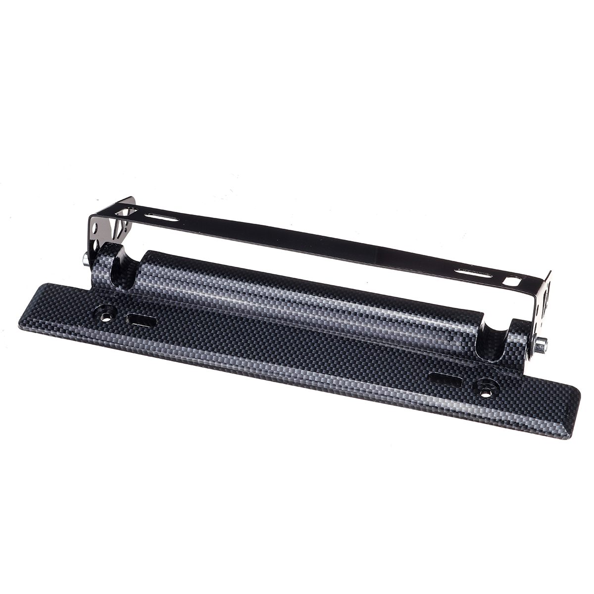 Universal-Car-Adjustable-Carbon-Fiber-License-Plate-Frame-Holder-Bracket-Multi-color-1638653