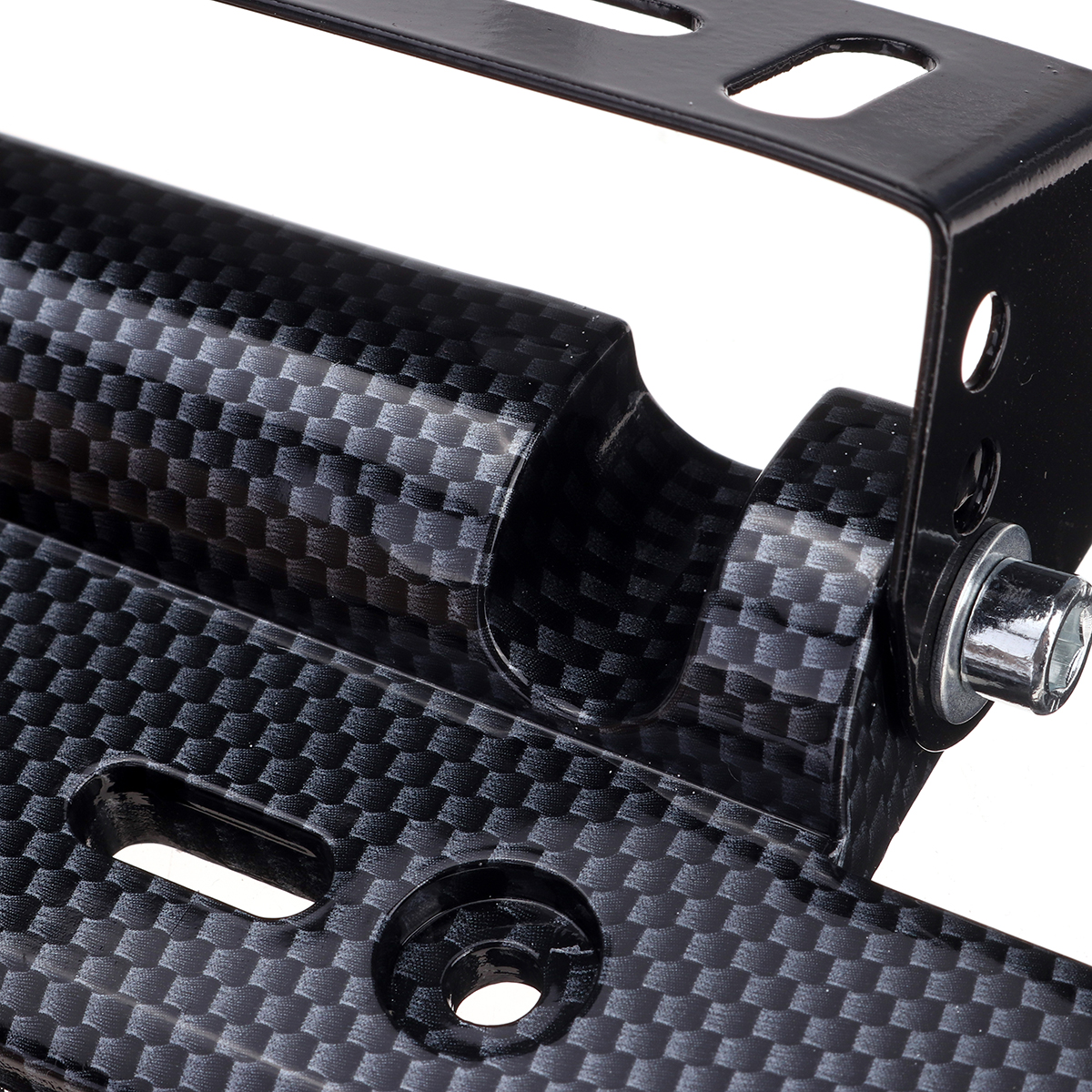 Universal-Car-Adjustable-Carbon-Fiber-License-Plate-Frame-Holder-Bracket-Multi-color-1638653