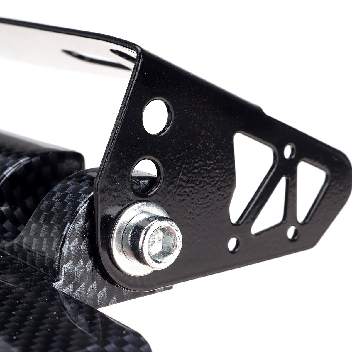 Universal-Car-Adjustable-Carbon-Fiber-License-Plate-Frame-Holder-Bracket-Multi-color-1638653