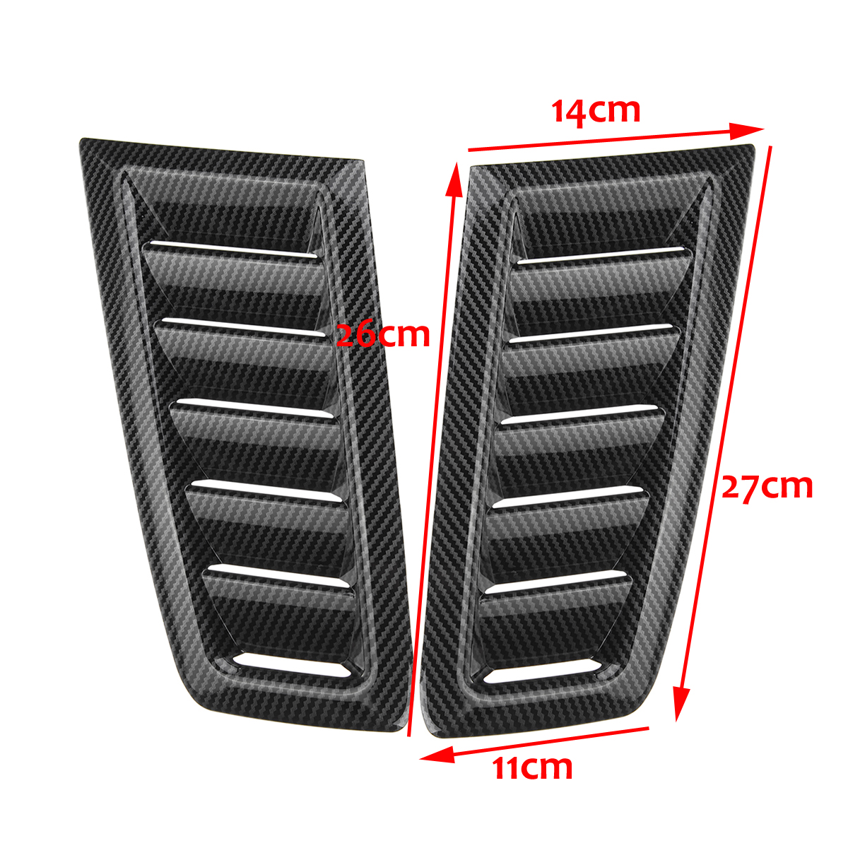Universal-Car-RS-Style-Bonnet-Vents-Carbon-Fiber-Look-For-Ford-Focus-MK2-1673860