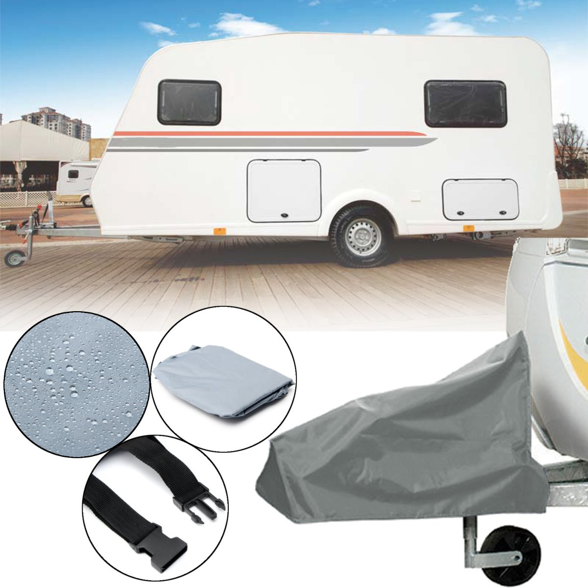Universal-Caravan-Hitch-Cover-Grey-Trailer-Tow-Ball-Coupling-Lock-Cover-1114362