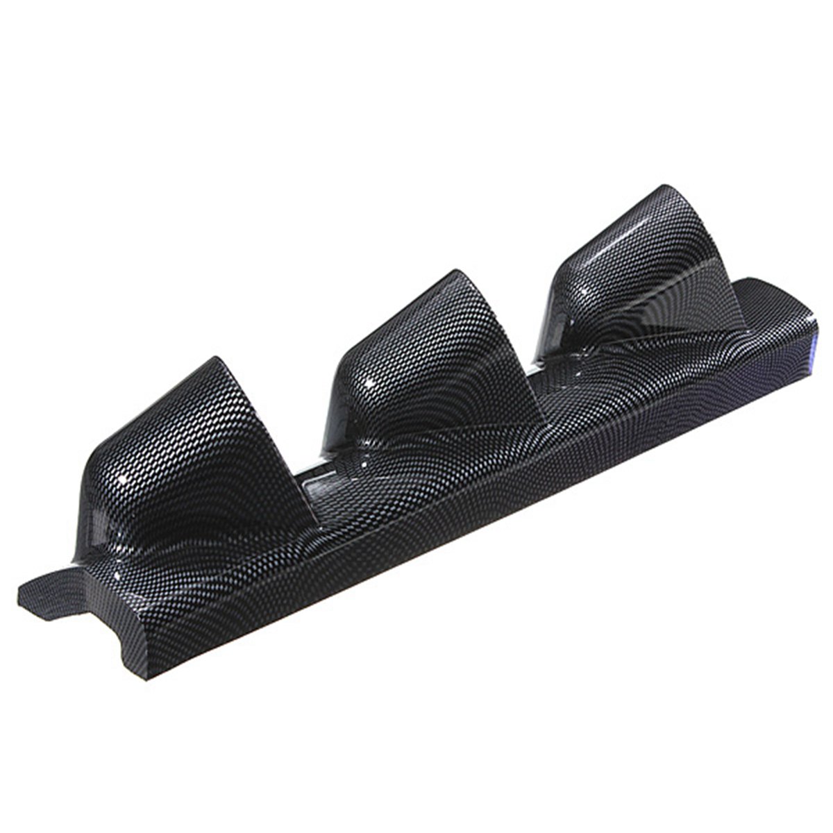Universal-Carbon-Fiber-Color-52mm-Car-Gauge-Pillar-Triple-3-Hole-Mount-Holder-914090