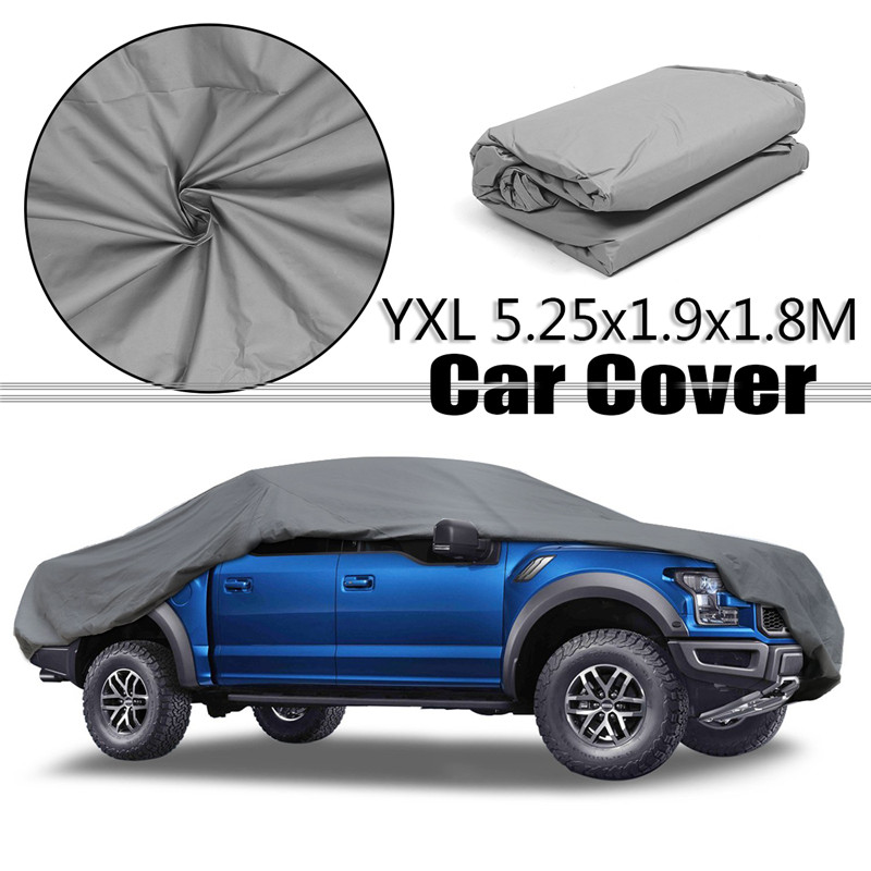 YXL-PEVA-No-Ear-Silver-Gray-Universal-Car-Cover-UV-Resistance-Anti-Scratch-Dust-Dirt-Full-Protection-1345722