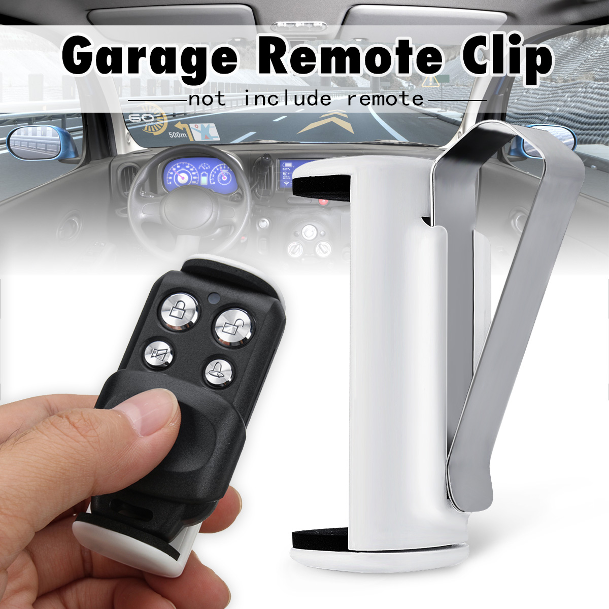 Garage-Gate-Multi-Remote-Sun-Visor-Bracket-for-ATA-PTX4-Merlin-Craftsman-Chamberlain-LiftMaster-1361595