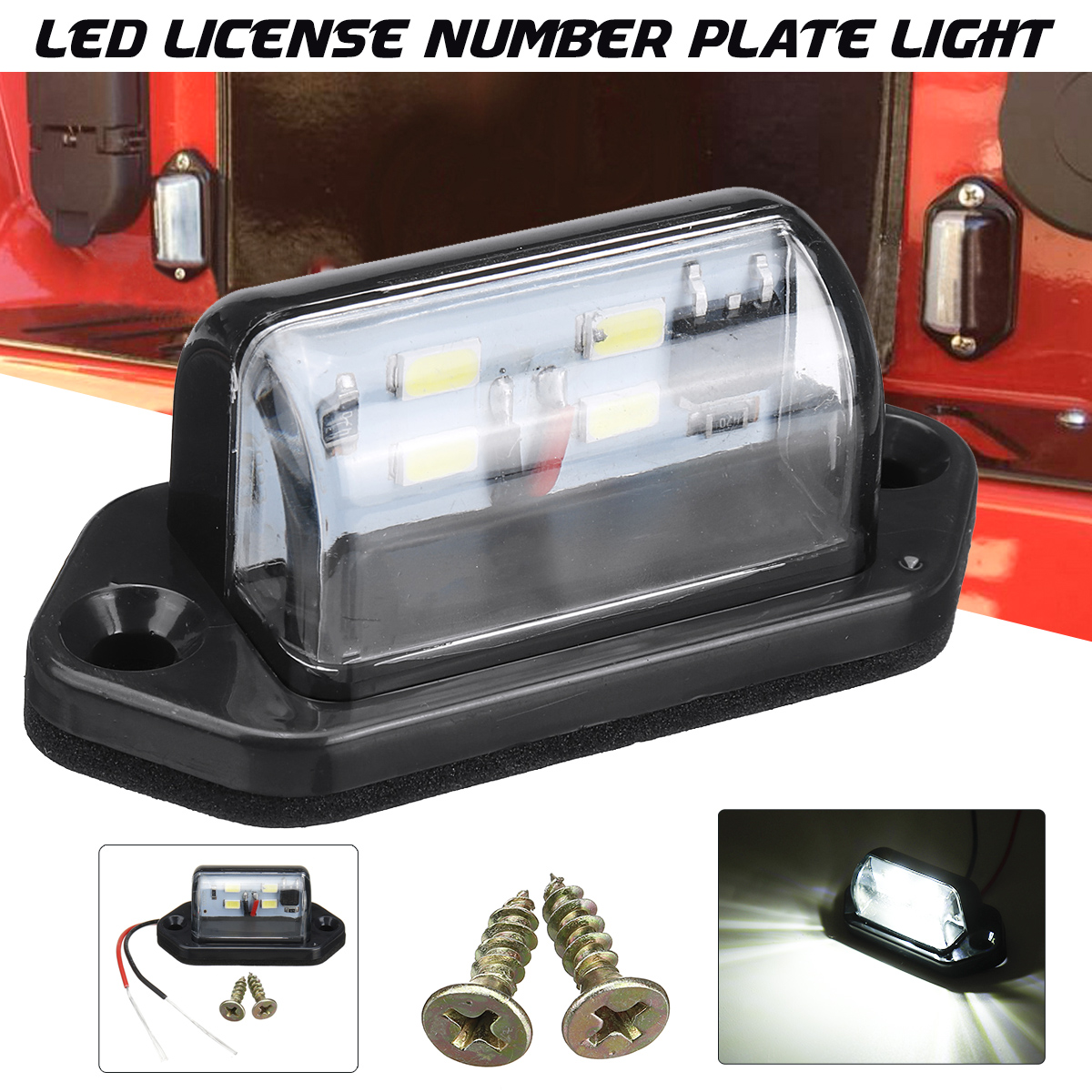 1224V-4LED-Car-License-Number-Plate-Lights-Lamps-Universal-For-Truck-Trailer-Lorry-1682620