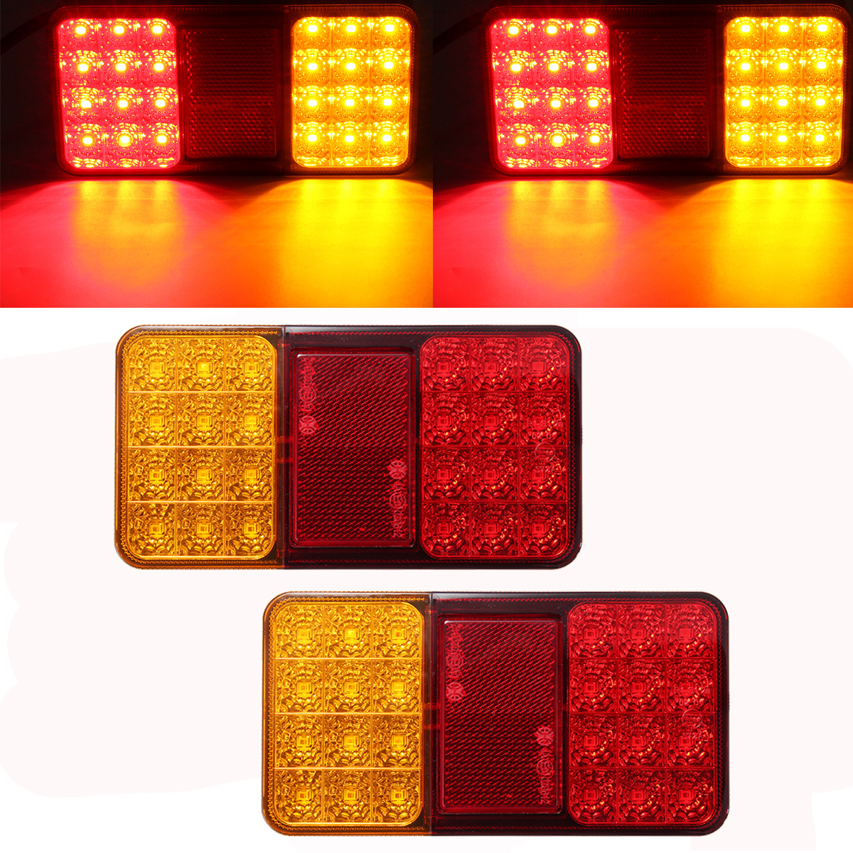 12V-15W-24LED-Car-Rear-Tail-Light-Brake-Stop-Indicator-Lamp-for-Trailers-Trucks-Utes-Boats-Caravans-1332293