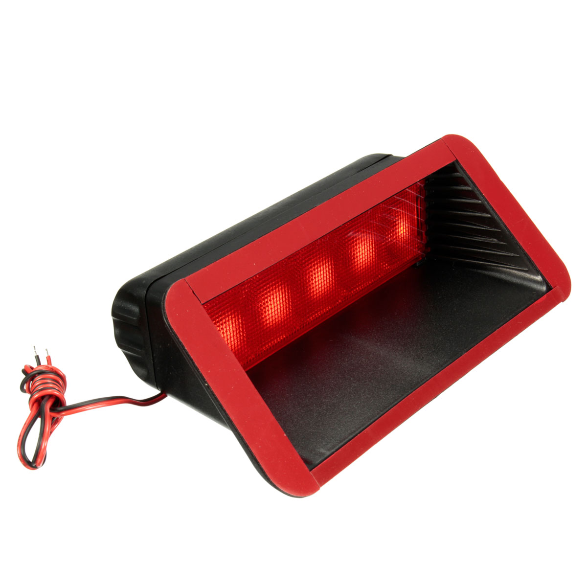 12V-Car-5-LED-Warning-Rear-Tail-3rd-Third-Brake-Stop-Light-High-Mount-Lamp-Red-1037217
