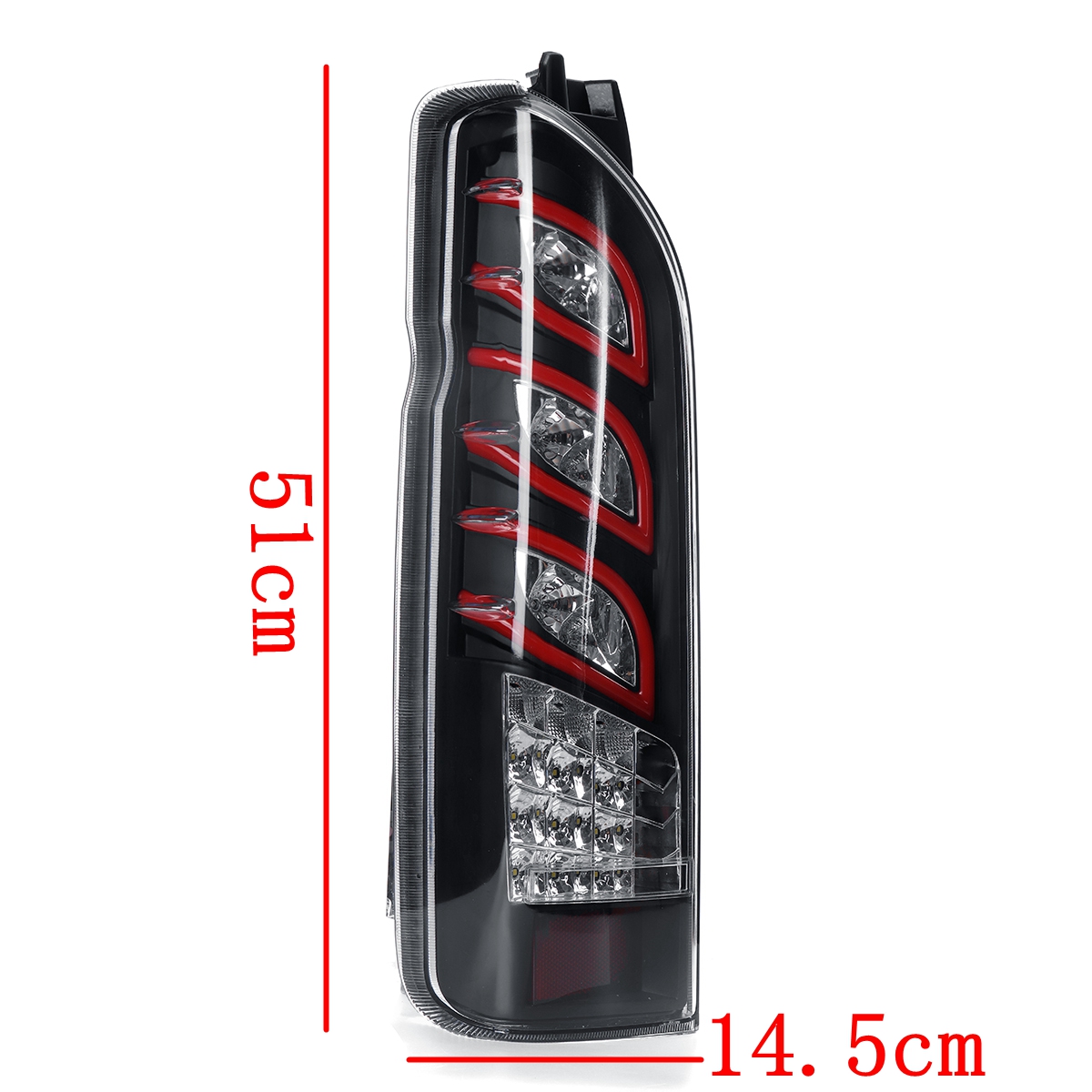 12V-Clear-Pair-of-LED-Car-Tail-Light-Rear-Lamp-Assembly-For-TOYOTA-Hiace-2005-2017-Sequential-Turnin-1524948