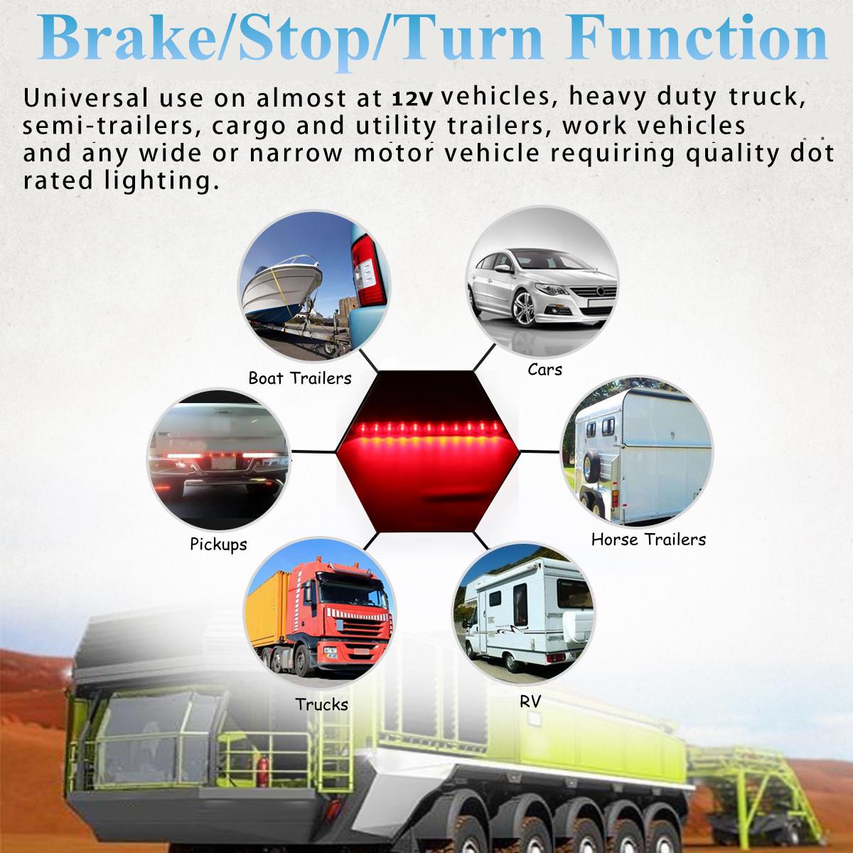 15Inch-DC12V-Red-4-Wires-11-LED-Light-Bar-Stop-Turn-Tail-3rd-Brake-Lights-for-Truck-Trailer-1277676