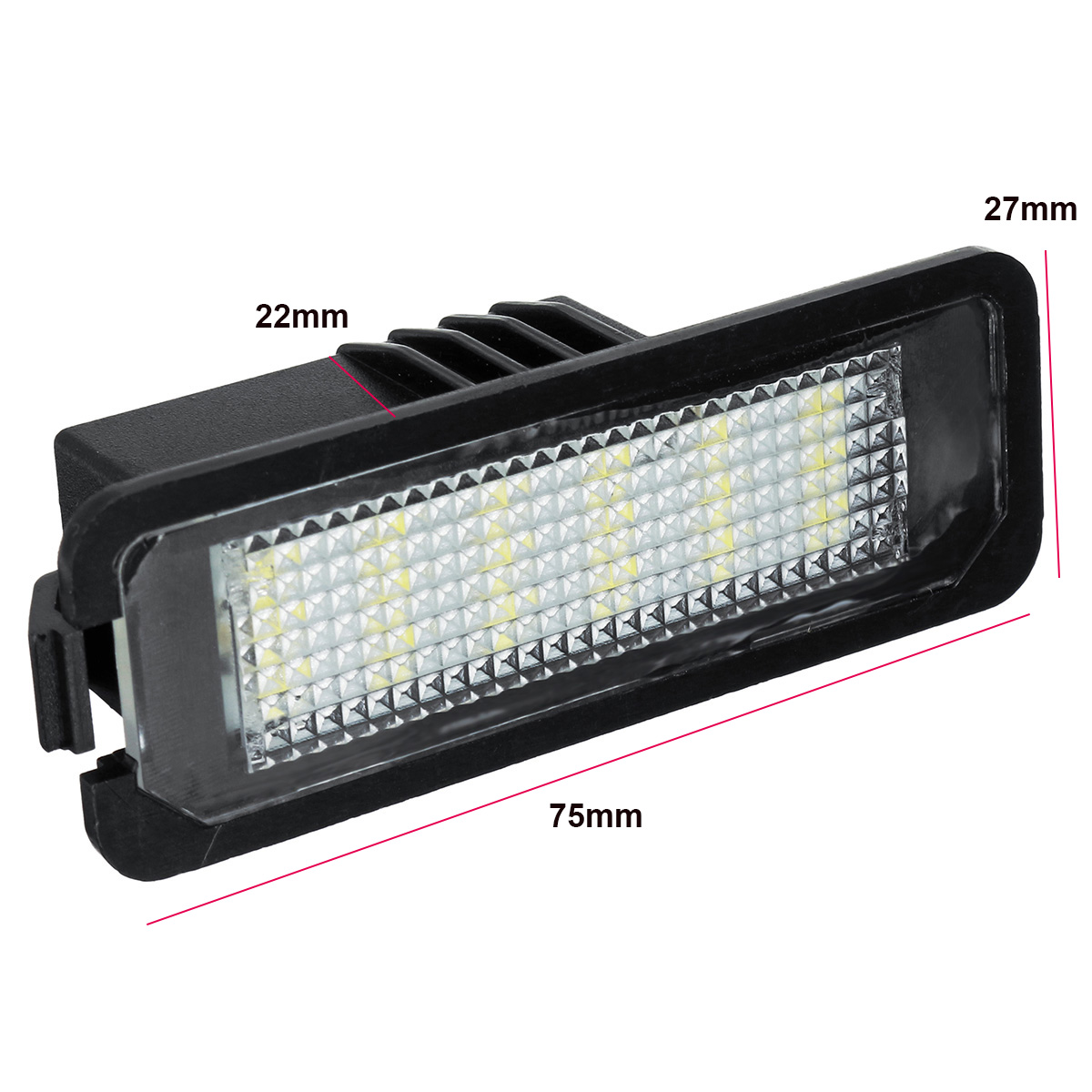 18-LEDs-License-Number-Plate-Lights-White-CAN-bus-Error-Free-Pair-for-VW-Golf-EOS-Passat-Polo-CC-969664