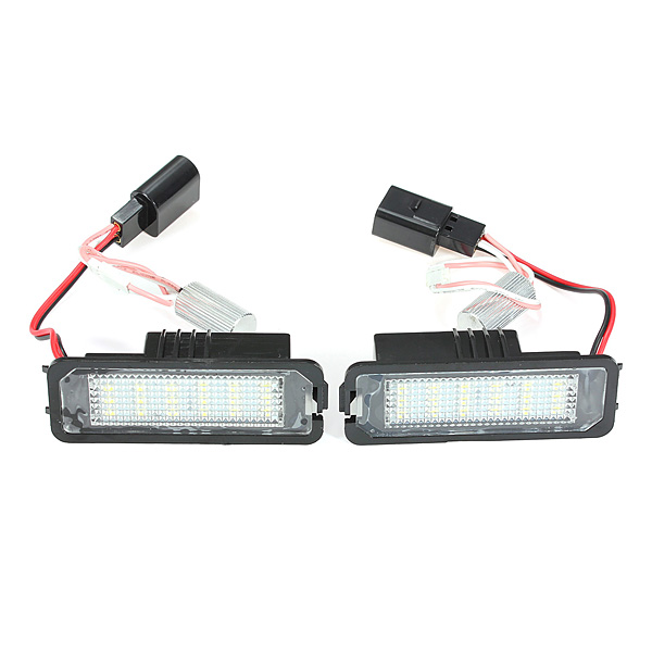 18-SMD-LED-License-Number-Plate-Light-for-VW-Golf-Mk4-MK5-Passat-Polo-910219