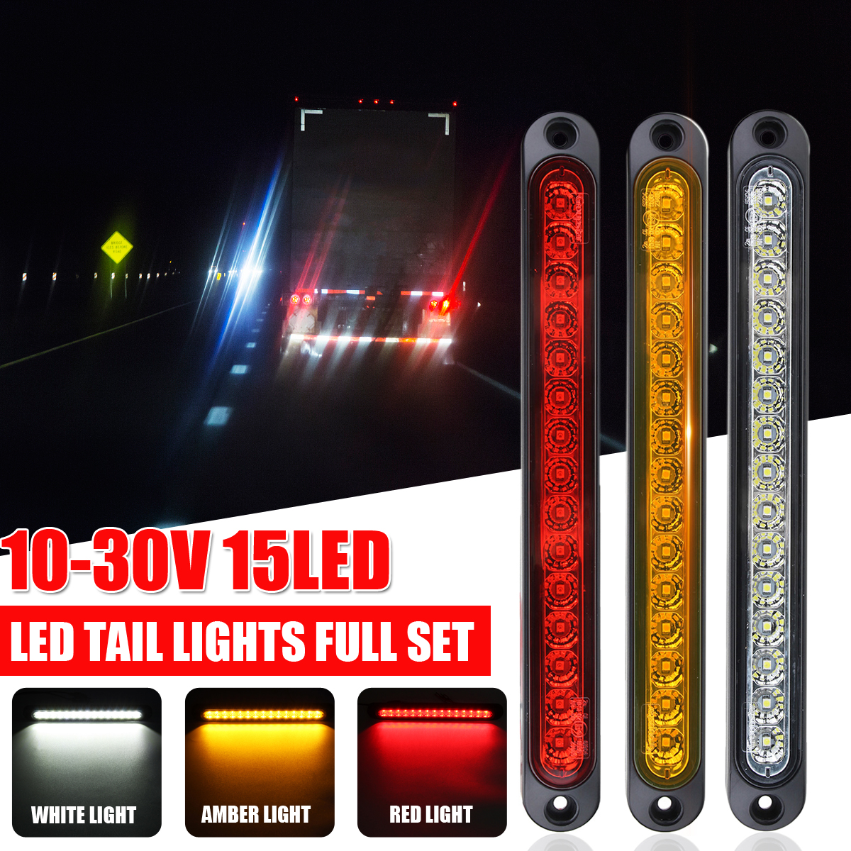 1PC6PCS-15LED-Tail-Light-Car-Truck-Trailer-Stop-Rear-Reverse-Turn-Indicator-Lamp-1787514