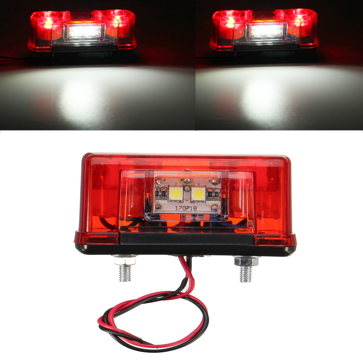 24V-4-SMD-Red-Car-Rear-Number-License-Plate-Lights-Lamp-for-Truck-Trailer-Lorry-1308576