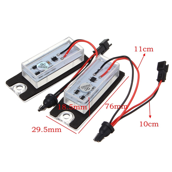 2PCS-18-LED-License-Number-Plate-Lights-White-For-Volvo-S80-V70-XC70-S60-XC90-1116303