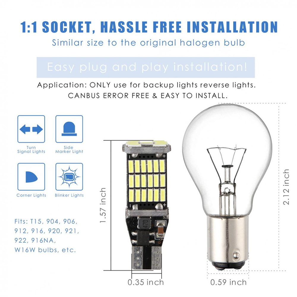 2PCS-T15-W16W-1156-1157-45-SMD-LED-Car-Backup-Reverse-Lights-Bulb-Turn-Signal-Lamps-Canbus-Error-Fre-1566310
