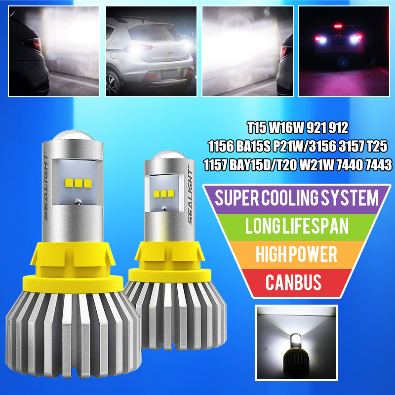 2PCS-T15-W16W-7743-7740-T20-1157-BAY15D-3157-3156-1156-BA15S-9-SMD-LED-Bulbs-Reverse-Backup-Turn-Bra-1567485