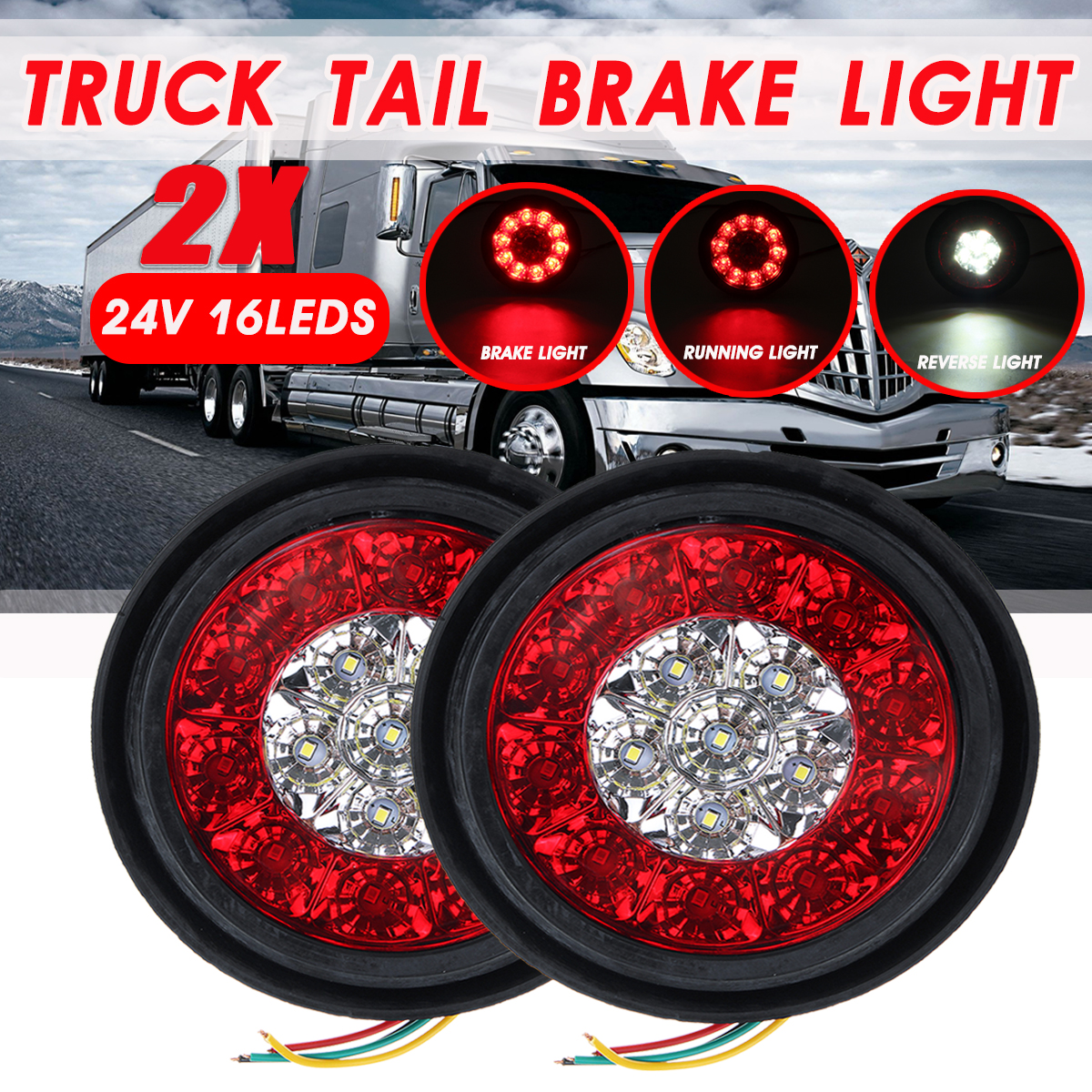 2Pcs-24V-16LEDs-Car-Turn-Signal-Lights-Brake-Stop-Tail-Lamps-Waterproof-Round-For-Truck-Trailer-Lorr-1613867