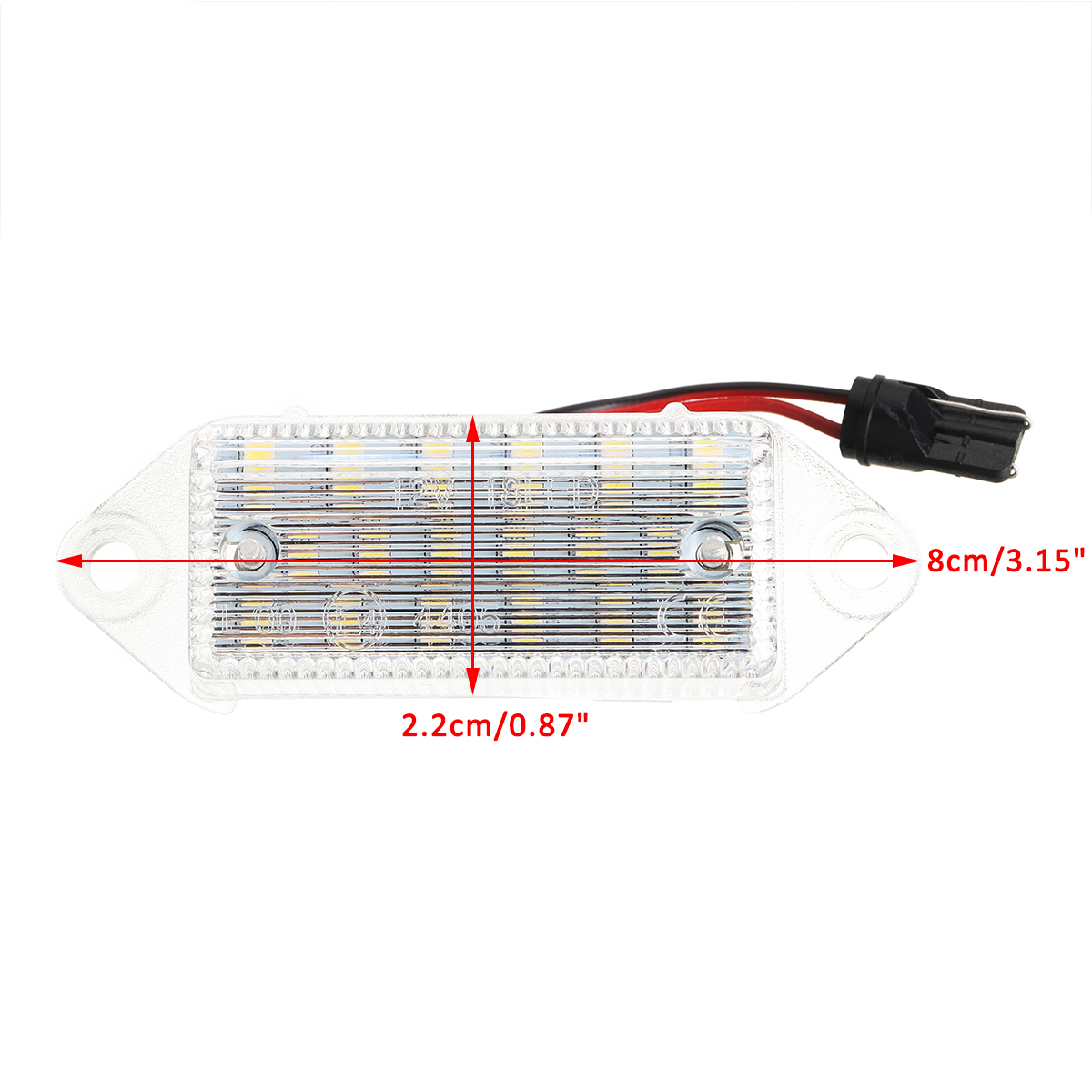 2Pcs-3W-18-SMD-LED-License-Plate-Lights-Lamp-Error-Free-6000K-White-for-Mitsubishi-Lancer-03-17-1374668